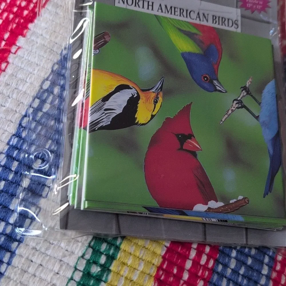 90s Vintage Scramble Squares North American Birds Puzzle NIP‎